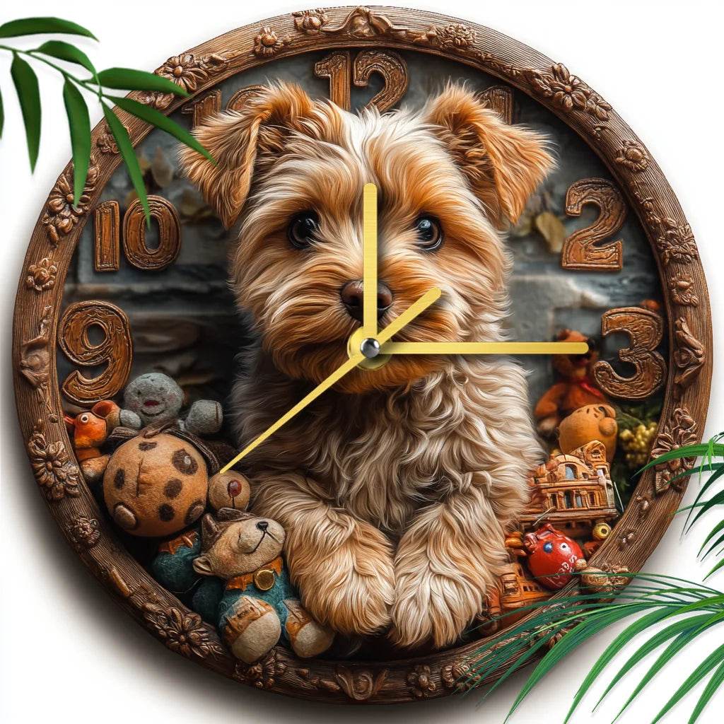 Yorkshire Terrier Silent Wall Clock - Image 5