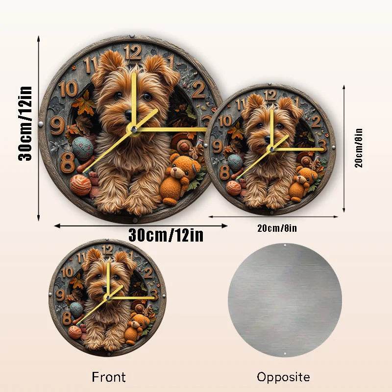 Yorkshire Terrier Silent Wall Clock - Image 9